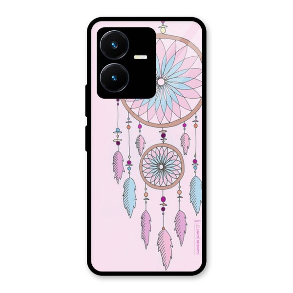 Pretty Dream Catcher Glass Back Case for Vivo Y22