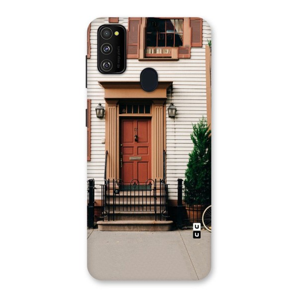 Pretty Orange Door Back Case for Galaxy M21