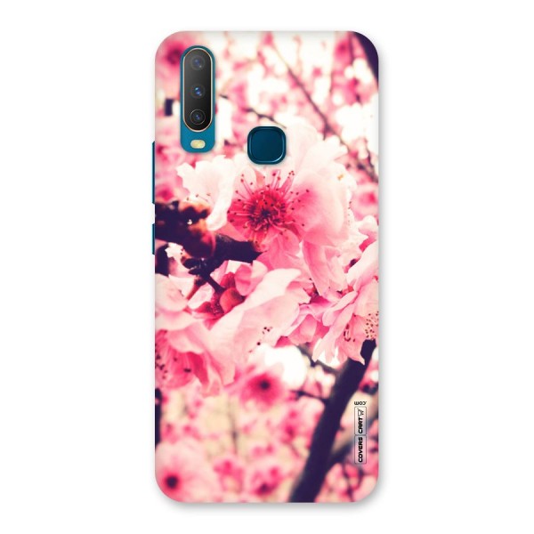 Pretty Pink Flowers Back Case for Vivo Y12