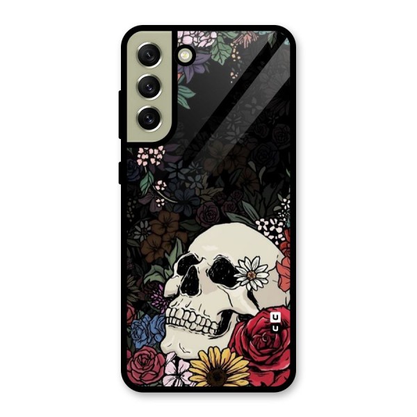 Pretty Skull Glass Back Case for Galaxy S21 FE 5G