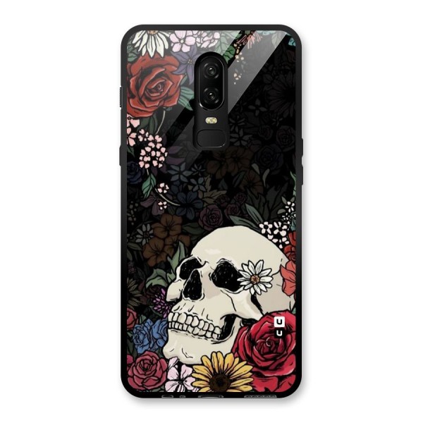 Pretty Skull Glass Back Case for OnePlus 6