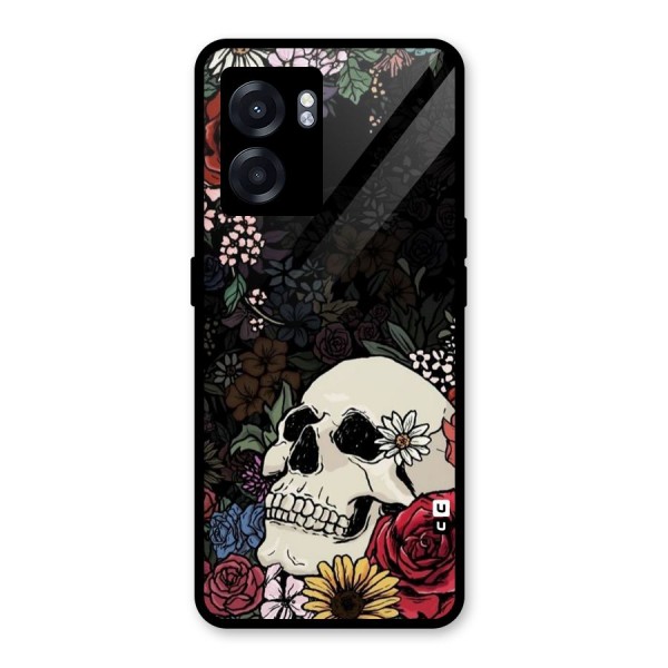 Pretty Skull Glass Back Case for Oppo K10 (5G)