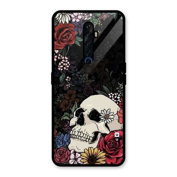 Pretty Skull Glass Back Case for Oppo Reno2 Z