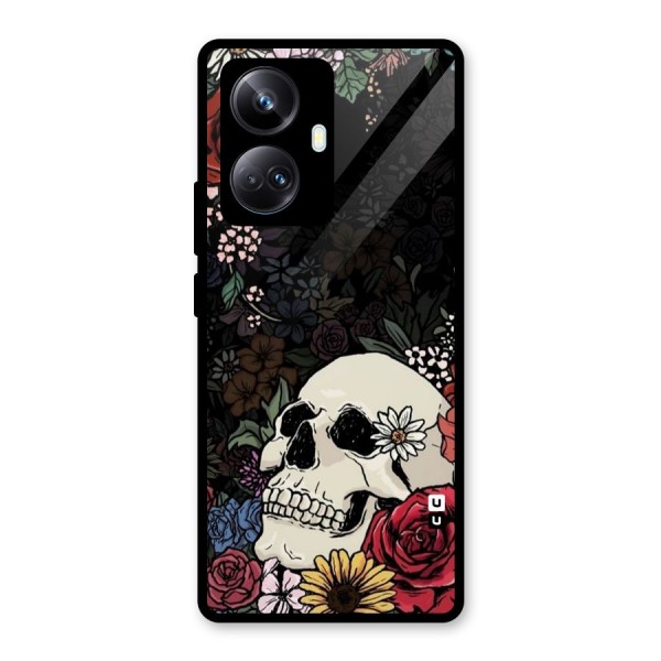 Pretty Skull Glass Back Case for Realme 10 Pro Plus