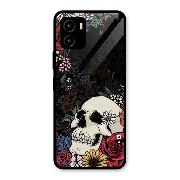 Pretty Skull Glass Back Case for Vivo Y15s