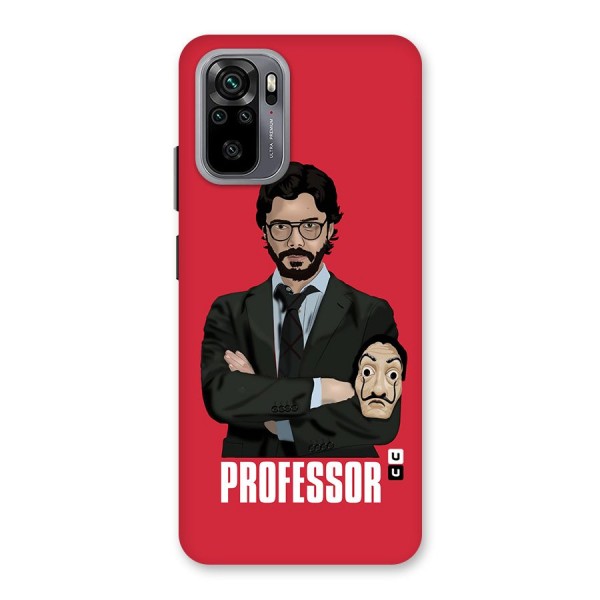 Professor Art Illustration Back Case for Redmi Note 10