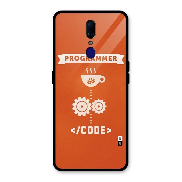 Programmer Coffee Code Glass Back Case for Oppo F11