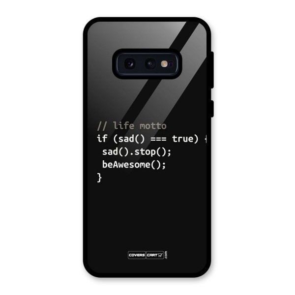 Programmers Life Glass Back Case for Galaxy S10e