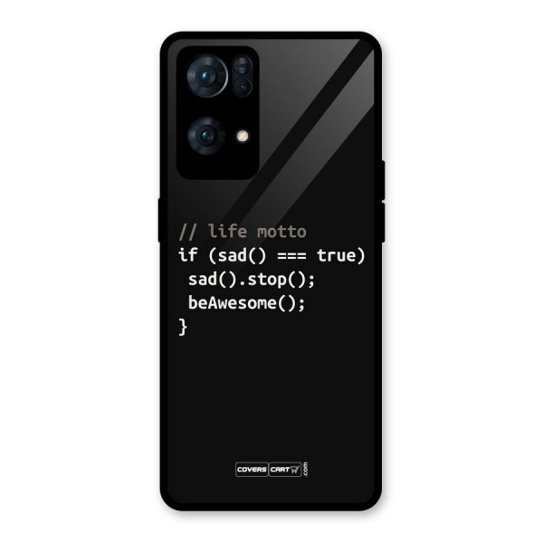 Programmers Life Glass Back Case for Oppo Reno7 Pro 5G