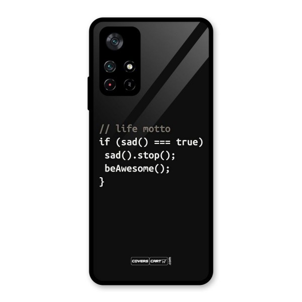 Programmers Life Glass Back Case for Poco M4 Pro 5G