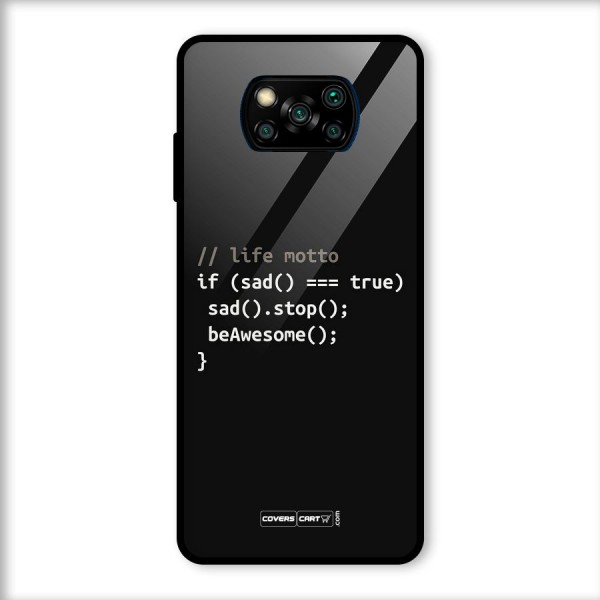 Programmers Life Glass Back Case for Poco X3