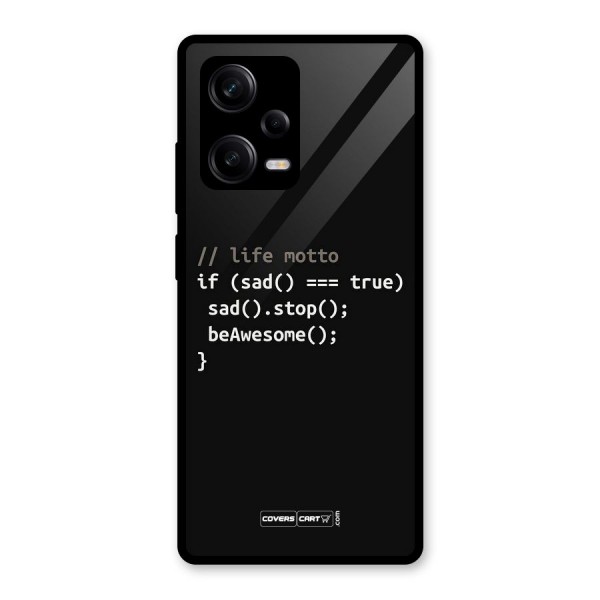 Programmers Life Glass Back Case for Redmi Note 12 Pro