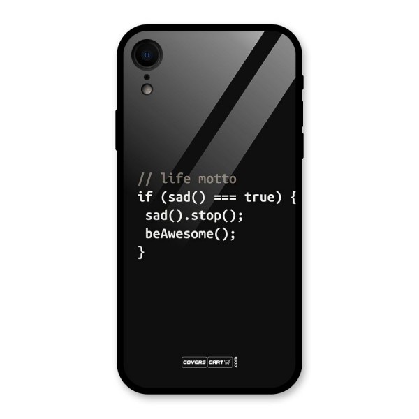 Programmers Life Glass Back Case for XR