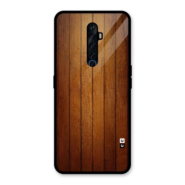 Proper Brown Wood Glass Back Case for Oppo Reno2 Z