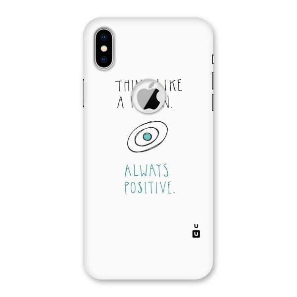 Proton Positive Back Case for iPhone XS Logo Cut