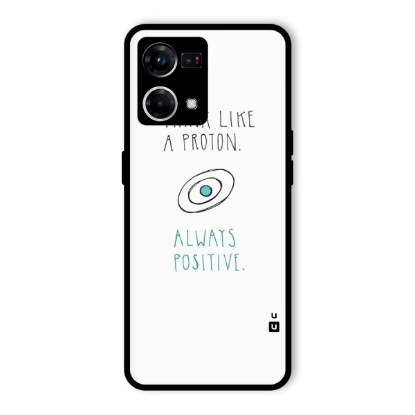 Proton Positive Glass Back Case for Oppo F21s Pro 4G