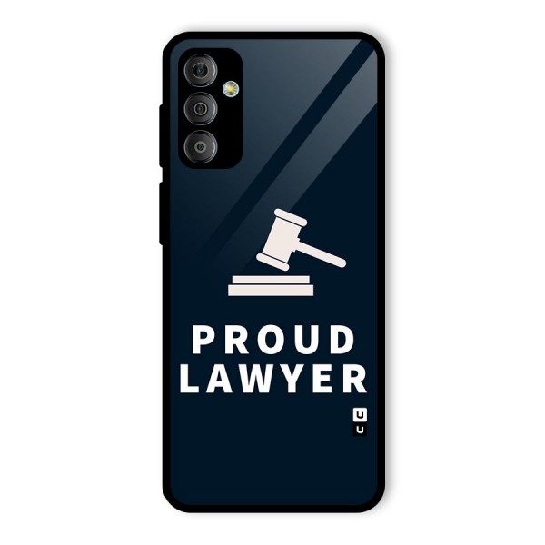 Proud Lawyer Glass Back Case for Galaxy F23