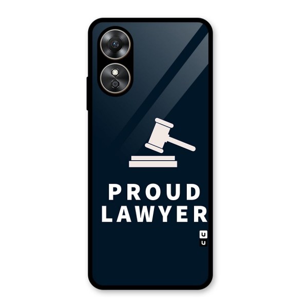 Proud Lawyer Glass Back Case for Oppo A17