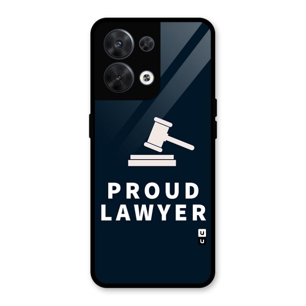 Proud Lawyer Glass Back Case for Oppo Reno8 5G