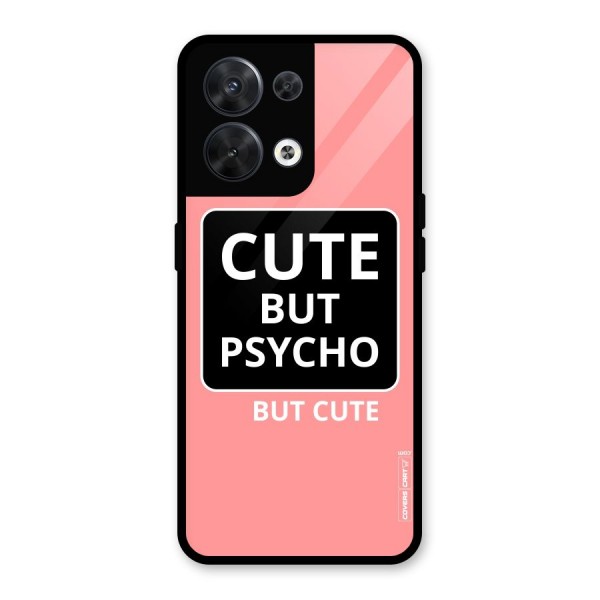 Psycho But Cute Glass Back Case for Oppo Reno8 5G