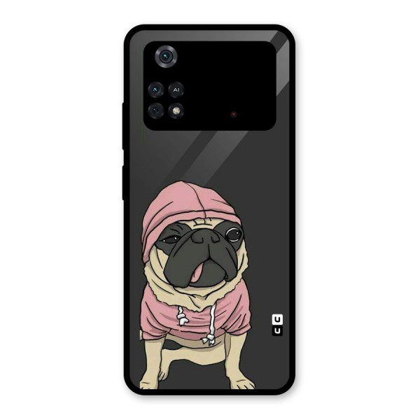 Pug Swag Glass Back Case for Poco M4 Pro 4G