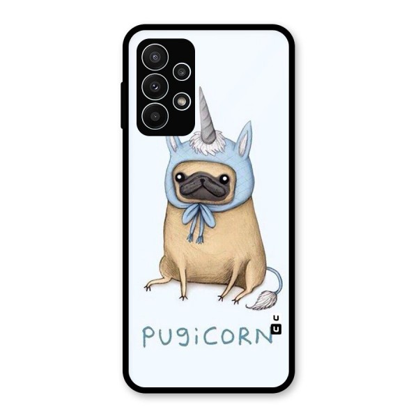 Pugicorn Glass Back Case for Galaxy A23