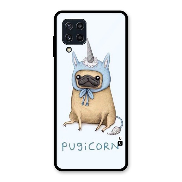 Pugicorn Glass Back Case for Galaxy M32