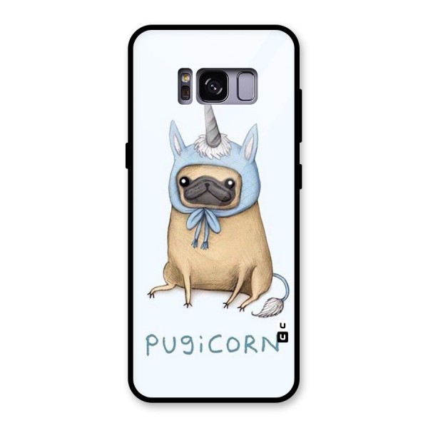 Pugicorn Glass Back Case for Galaxy S8