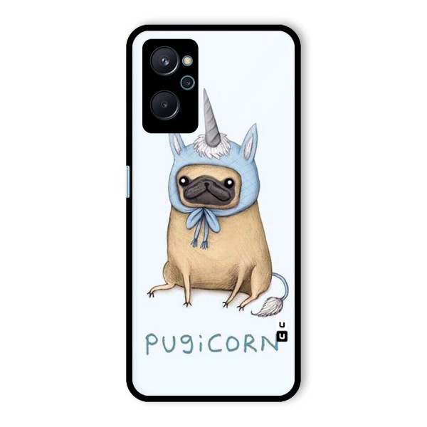 Pugicorn Glass Back Case for Realme 9i