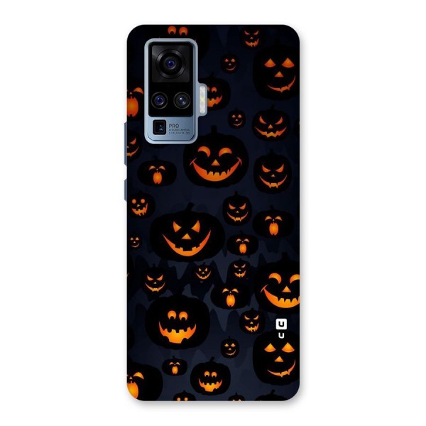 Pumpkin Smile Pattern Back Case for Vivo X50 Pro