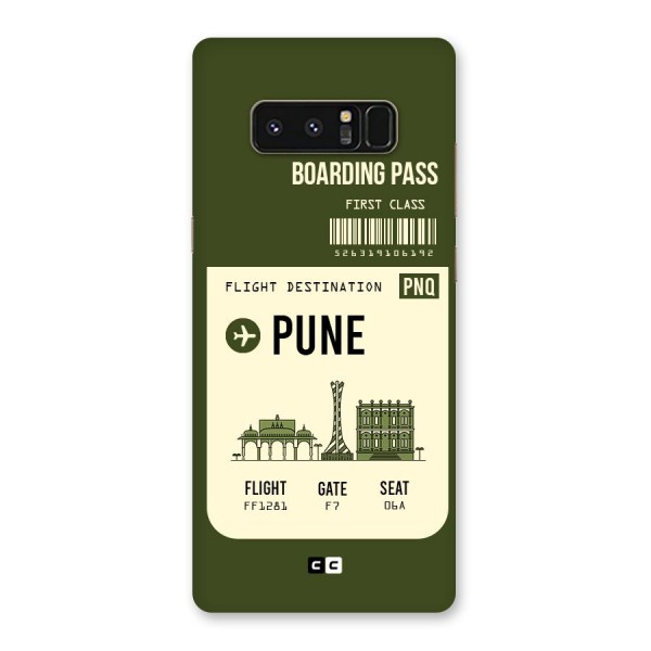 Pune Boarding Pass Back Case for Galaxy Note 8