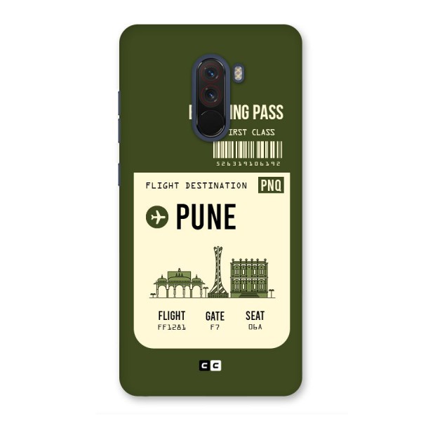 Pune Boarding Pass Back Case for Poco F1