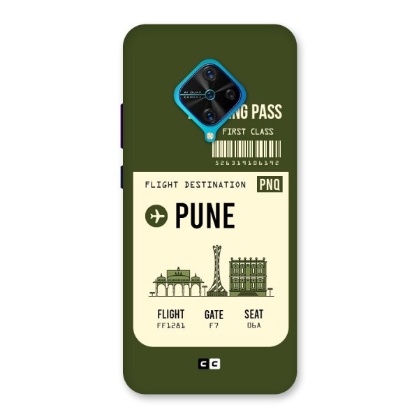 Pune Boarding Pass Back Case for Vivo S1 Pro