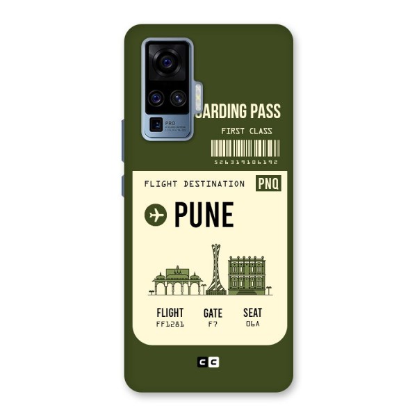 Pune Boarding Pass Back Case for Vivo X50 Pro