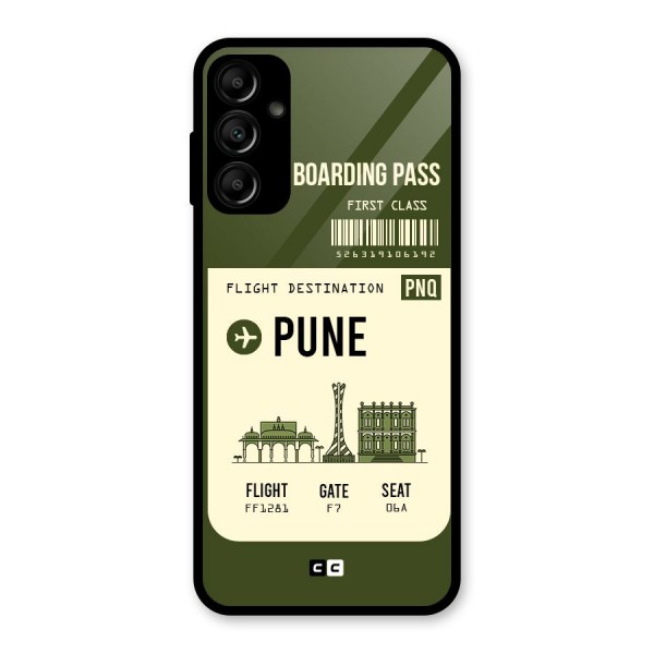 Pune Boarding Pass Glass Back Case for Galaxy A14 5G