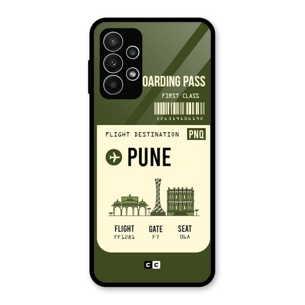 Pune Boarding Pass Glass Back Case for Galaxy A23