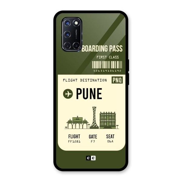 Pune Boarding Pass Glass Back Case for Oppo A52