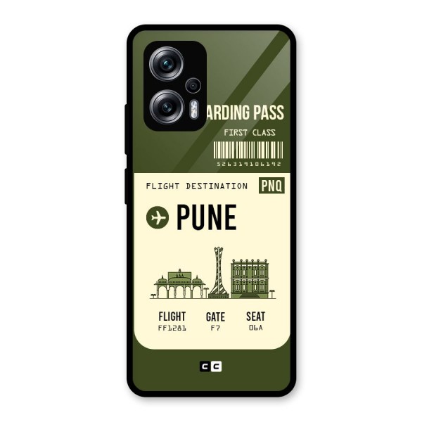 Pune Boarding Pass Glass Back Case for Redmi K50i