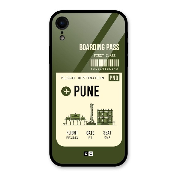 Pune Boarding Pass Glass Back Case for XR