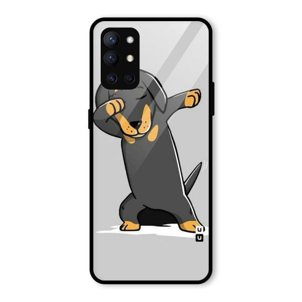 Puppy Dab Glass Back Case for OnePlus 9R