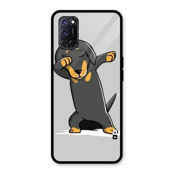 Puppy Dab Glass Back Case for Oppo A52