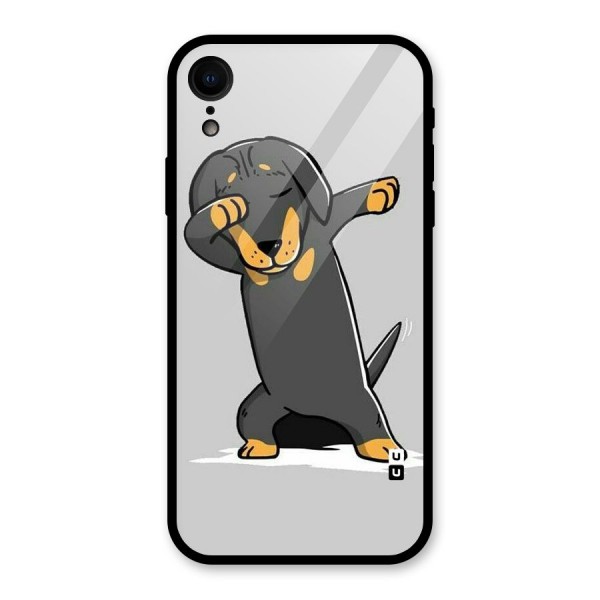 Puppy Dab Glass Back Case for XR