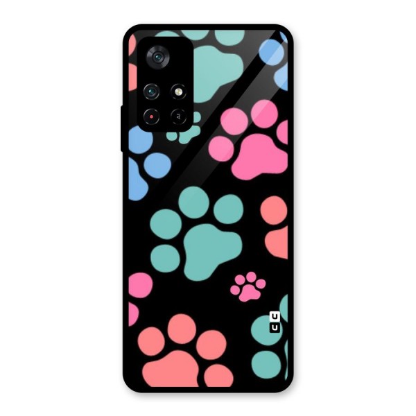 Puppy Paws Glass Back Case for Poco M4 Pro 5G