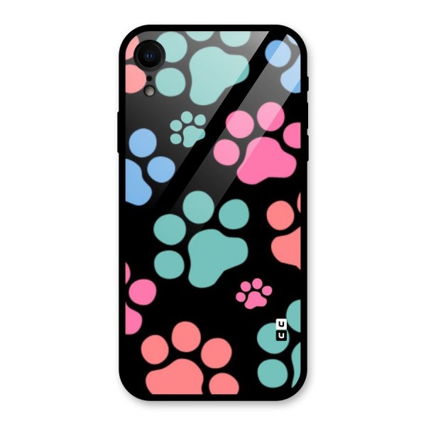 Puppy Paws Glass Back Case for XR