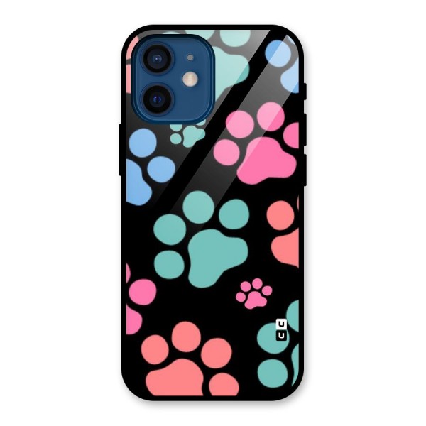 Puppy Paws Glass Back Case for iPhone 12 Mini