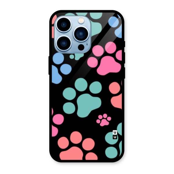 Puppy Paws Glass Back Case for iPhone 13 Pro