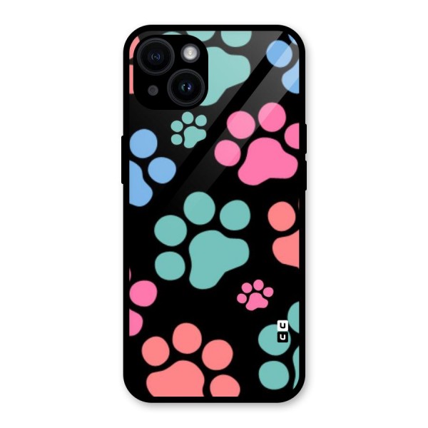 Puppy Paws Glass Back Case for iPhone 14