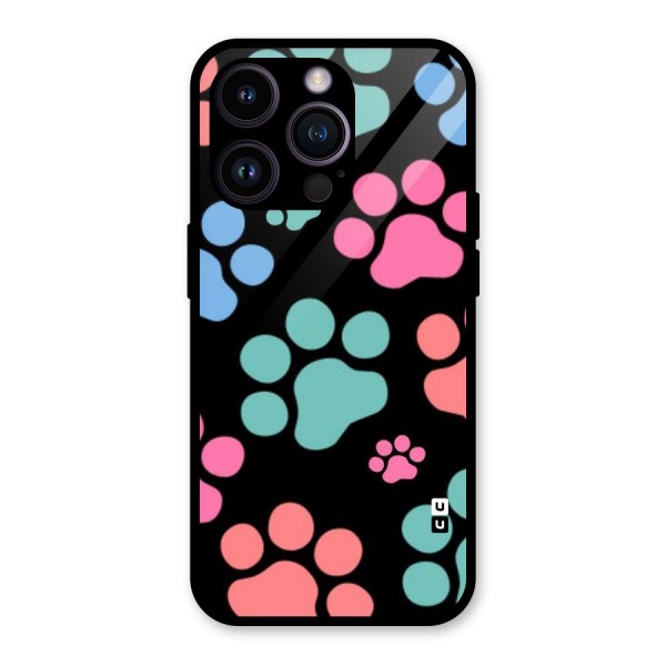 Puppy Paws Glass Back Case for iPhone 14 Pro