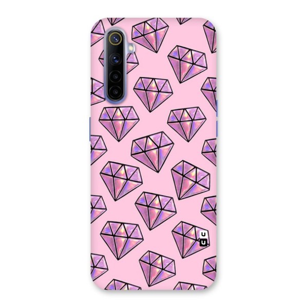 Purple Diamond Designs Back Case for Realme 6