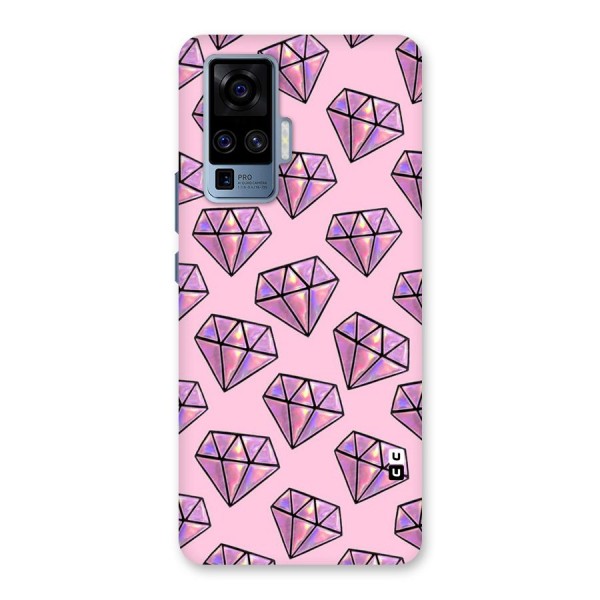 Purple Diamond Designs Back Case for Vivo X50 Pro